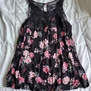 Torrid black and pink sleveless top